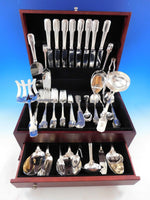 Norman Hammered by Shreve Sterling Silver Flatware Set Service 87 pieces Dinner