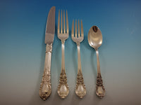 American Victorian by Lunt Sterling Silver Flatware Set For 8 Service 46 Pieces