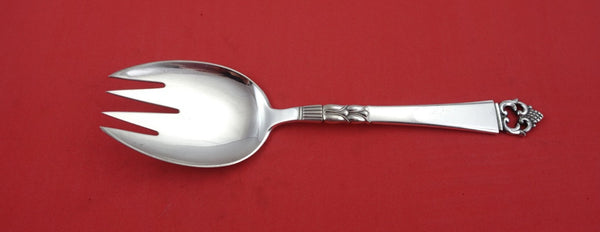 Danish Crown by Frigast Sterling Silver Salad Serving Fork AS 8 1/2"