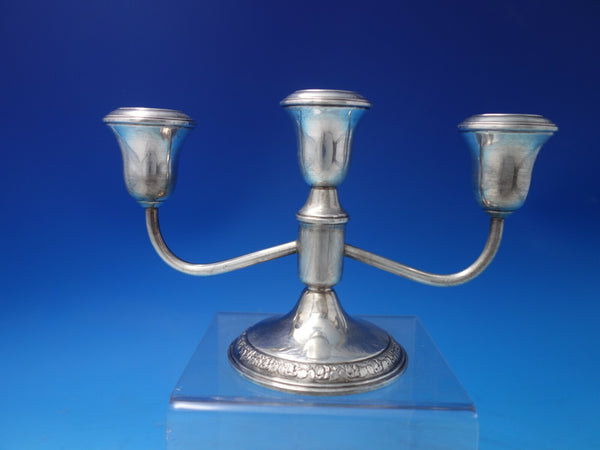 Prelude by Schweitzer Sterling Silver Candelabra 3-Light c. 1940 8" x 5" (#6199)
