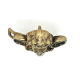 Art Nouveau Sterling Vermeil Cherub Angel Buckle (#J5432)