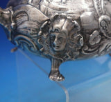 English Victorian Sterling Silver Tea Pot 3-D Finial Figural Japanesque (#6465)