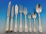 Louis XVI by Saint Medard Argenterie French Silverplate Flatware Set Dinner 98pc