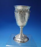 Judaica by Hatice .900 Silver Kiddush Cup Gold Washed Interior 6" x 3" (#5741)