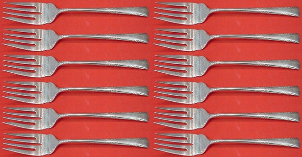 Greenbrier by Gorham Sterling Silver Salad Fork Set 12 pieces 6 1/2"