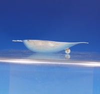 Tiffany and Co Sterling Silver Nut Dish Leaf Shape with Feet 1.25 ozt. (#7035)
