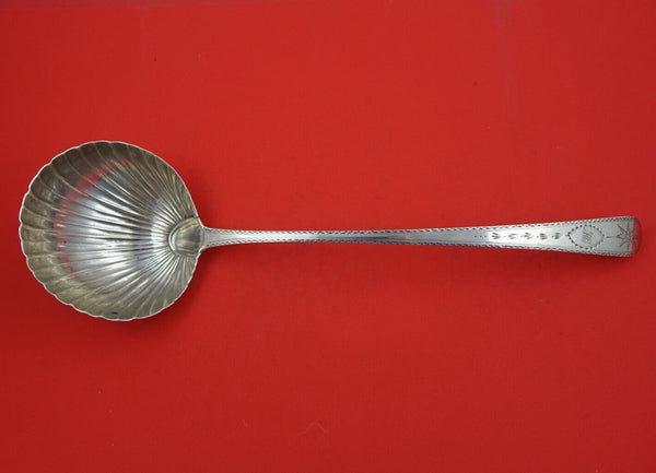 John Pittar Irish Sterling Silver Soup Ladle 13 1/4" Dublin circa 1784 Heirloom