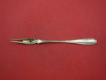 Marquise By Tiffany & Co. Sterling Silver Pickle Fork Pierced Goldwashed 7"