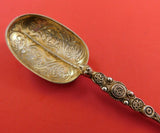 English Estate Sterling Silver Coronation Spoon Vermeil Circa 1906 6 1/2"