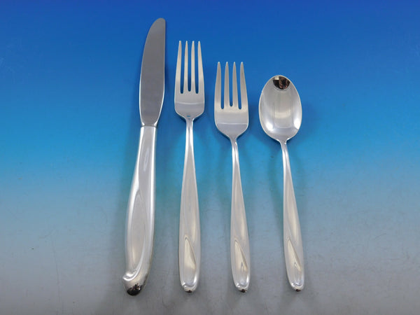Silver Sculpture by Reed and Barton Sterling Silver Flatware Set Service 40 pcs