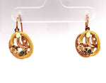 14k Yellow and Rose Gold Victorian Earrings (#J4908)