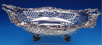 Gorham Sterling Silver Centerpiece Bowl Footed Grapes Pierced c1905 A4698 #7819