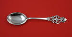 Th. Olsens Norwegian Sterling Serving Spoon pierced handle w/crown 9"
