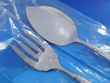 Castle Rose by Royal Crest Sterling Silver Salmon Serving Set Fish Custom Made