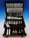 King by Dominick & Haff Sterling Silver Dinner Flatware Set 12 Service 100 Pcs
