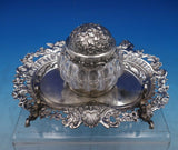 Gorham Sterling Silver Inkwell with Tray Pen Rest Winged Angels #195 (#6555)