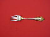Grande Baroque Gold Accent by Wallace Sterling Silver Salad Fork 6 1/4
