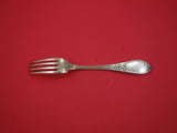 French Sterling Silver Dinner Fork by Henin & Vivier w/ laurel branch 8 1/2"