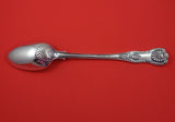 Kings by George Adams English Sterling Silver Platter Spoon with Crest Crown Hat