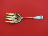 Humboldt by Wood and Hughes Sterling Silver Buffet Fork GW Brite-Cut Pierced 8"