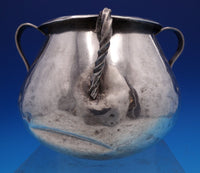Spanish Colonial Sterling Silver Bowl w/ Two Twisted and Two Plain Handles #7804