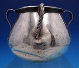 Spanish Colonial Sterling Silver Bowl w/ Two Twisted and Two Plain Handles #7804