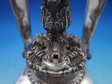 Peau de Lion Silverplate Epergne Four Arms No Bowls No Marks (#6615)