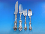 Old Orange Blossom by Alvin Sterling Silver Flatware Set 8 Service 52 pcs Dinner
