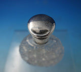 Sterling Silver and Cut Crystal Perfume Bottle circa 1900 4" x 2 1/4" (#5932)