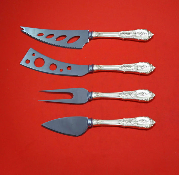 Rose Point by Wallace Sterling Silver Deluxe Charcuterie Set 4pc Custom