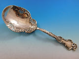 Regent by Durgin Sterling Silver Berry Spoon Brite-Cut Bowl w/ Ribbon 9 5/8"