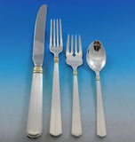 Ashmont Gold by R&B Sterling Silver Flatware Set for 8 Service 40 pcs Dinner