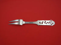 Norwegian Sterling Silver By Brodrene Lohne Cold Meat Fork #166 2-tine 8 3/4"