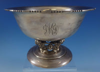 Quaker Silver Co. Sterling Silver Bowl with 3-D Lions Head 8 1/4" Diameter #0753