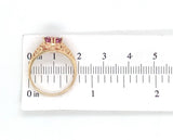 14k Yellow Gold Filigree 1.32 Carat Pink Genuine Natural Spinel Ring (#J7196)