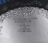 Black Starr and Frost Sterling Silver Dessert Plate #2925/47 6 1/2" Dia (#8943)