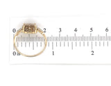 14k Gold Ring with Sierra Nevada 4.2ct Genuine Natural Gold Vein Quartz (#J6991)