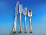 Worthington Gold by Kirk Stieff Sterling Silver Flatware Set Service Dinner