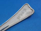 Lap Over Edge Acid Etched by Tiffany Sterling Serving Spoon Fern Leaves 8 5/8"