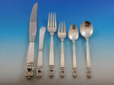 Royal Danish by International Sterling Silver Flatware Set for 24 Dinner 164 pcs