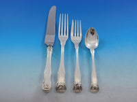 King by Kirk Stieff Sterling Silver Flatware Set Service 110 Pieces Shell Motif