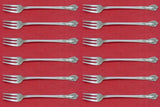 Chateau Rose by Alvin Sterling Silver Cocktail Fork Set 12 pieces 5 5/8"