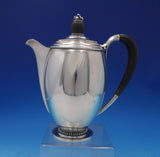 Hermann Danish Sterling Silver Tea Set 5pc with Ebony #X52 (#5272)