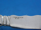 Lap Over Edge Acid Etched Tiffany Sterling Silver Fish Knife Sea Grasses 7 7/8"