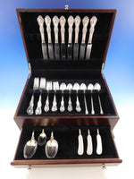 Wild Rose by International Sterling Silver Flatware Set 8 Service 51 pcs Dinner