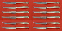 Stradivari by Wallace Sterling Silver Steak Knife Custom Set 12 pieces 8 1/2"