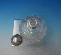 J.G. and S. English Sterling Silver Dresser Jar with Cut Crystal 5 1/2" (#5908)