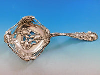 Raphael by Alvin Sterling Silver BonBonniere Spoon 10" Rare Large Bowl w/ Irises