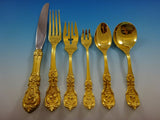 Francis I Gold by Reed and Barton Sterling Silver Flatware Service Set 64 Pcs