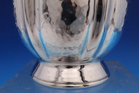 Greek XEIPO Sterling Silver Vase Hand Hammered 925/1000 8" x 4 1/4" (#8466)